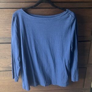 Loft Classic Blue boatneck Women's Top